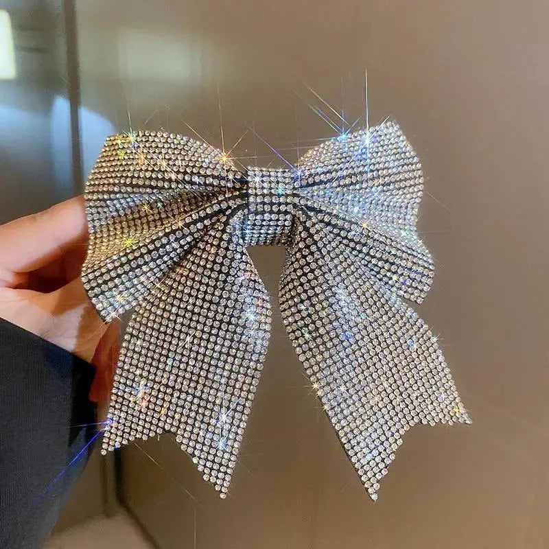 Clara - Rhinestone Bow Hair Clip